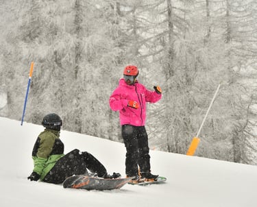 lezioni di snowboard private a Sestriere