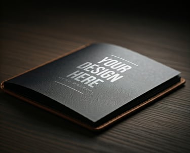 Porte-menu en similicuir