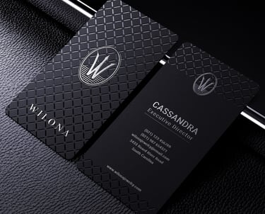 Carte de visite vernis sélectif