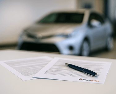 Formulaires et justificatifs pour démarche de carte grise ExelAutos prêts pour le dépôt au garage