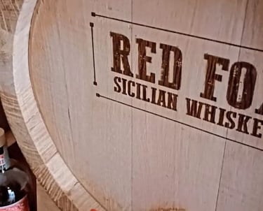 Sicilian Whiskey Botte pirografata
