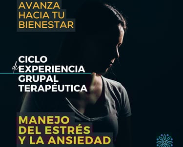 Ciclo de experiencia grupal terapéutica de Manejo del estrés y la ansiedad