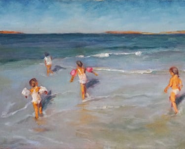 sybille ingold peintre bretagne la baignade