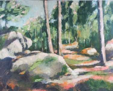 sybille ingold peintre foret de fontainebleau cul du chien