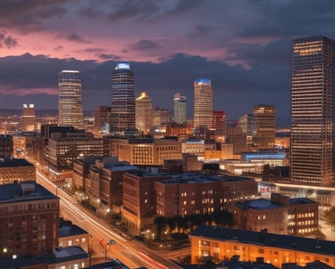 A mobile notary public assisting clients outdoors.