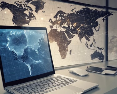 red and blue cargo containers