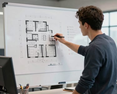 Close-up of intricate architectural wood cladding on a sleek building exterior.