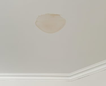 Water damage restoration in Manor TX home after flooding and roof leak