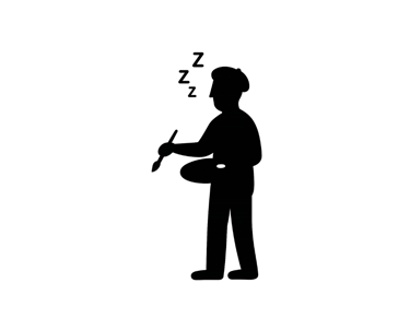 a man with a knife and knife in his hand