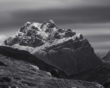 andrea pedretti paesaggio bianco e nero