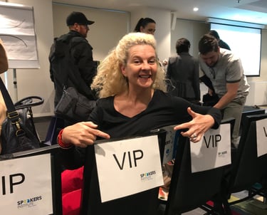Image shows Susan Wanmer with VIP Speakers at Storyshowing - upgrading inclusion of diverse groups