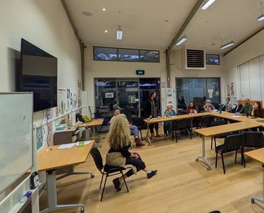 Susan Wanmer facilitating a regional group