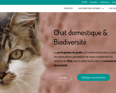« Chat domestique & Biodiversité » Animation du programme de sciences participatives pour la SFEPM.