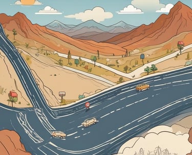 a man riding a skateboard down the side of a ramp