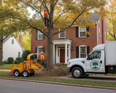 Guilmer Tree Services crew performing safe and efficient tree care in Falls Church, VA,
