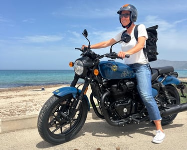 Lebensfreude am Motorrad fahren auf Mallorca, Motorradverleih Mallorca, Royal Motos Mallorca