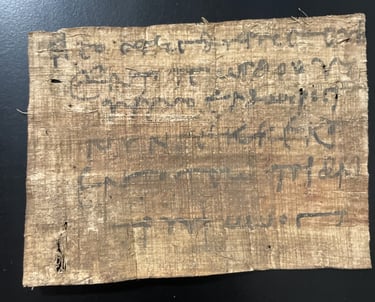 coptic paprri fragment