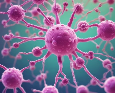 a yellow substance on a blue surface