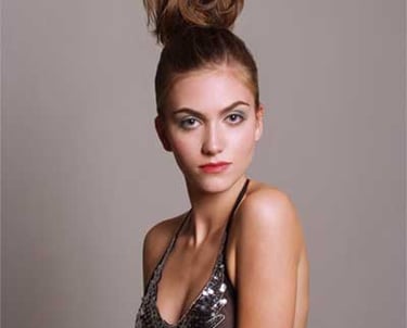 updo with special hair ornament created by Bruce, Portraits Hair Makeup and Photography by Bruce Kushnick for wonderfulportra