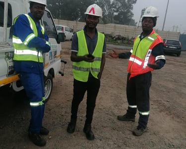 Best Love Team during an on-site tree assessment in Heidelburg
