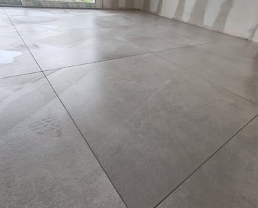 Détail des joints après rénovation de sol à Béthune