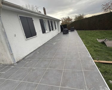 Pose de carrelage terrasse à Annezin