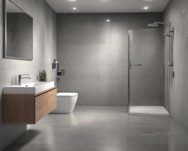 A beautifully installed modern bathroom with elegant fixtures.