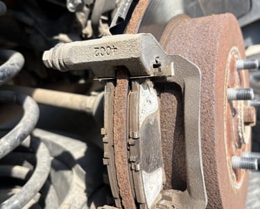 Picture of an old rusted rotor