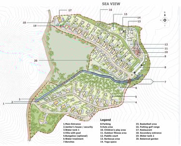 Sea view land for sale