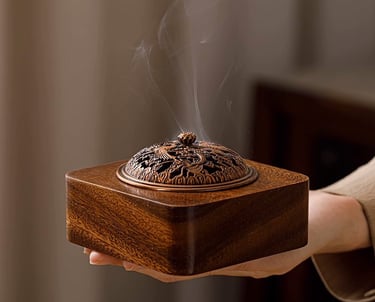 natural incense burner wood