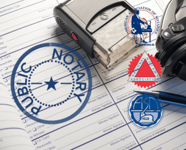 Notary Public Book and Stamp