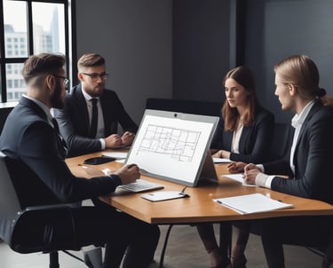 silhouette of people on hill
