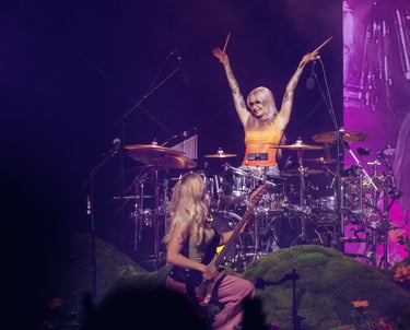 touring drummer live performance Lina Anderberg