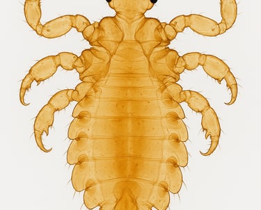 A view of Pubic Lice ("Crabs")