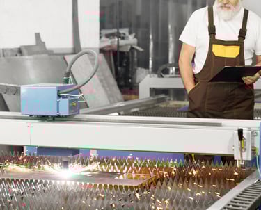 Corte laser de placa de metal