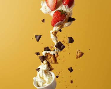 Chocolate and cream explosion