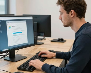 A vibrant team video call with shared screens and chat bubbles.