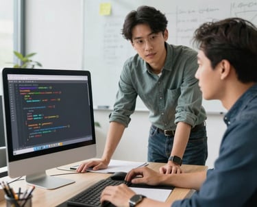 Professional consulting session with a virtual CISO guiding a business team.