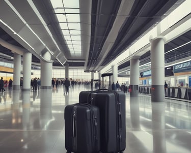 A bedroom with a view of the mountains