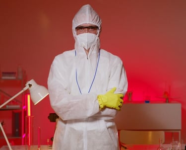 IICRC certified mold remediation technician from Front Range Mold Remediation assessing Colorado Springs property