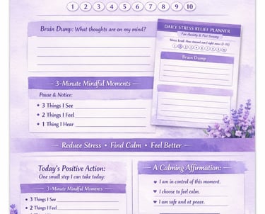 Daily Stress Relief Planner