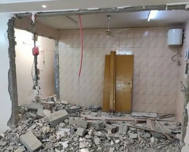 عامل تكسير جدار قص ابواب وشبابيك تكسير بلاط صبه