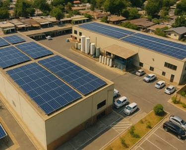 “Solar field setup Gujarat Shyam Solar Energy”