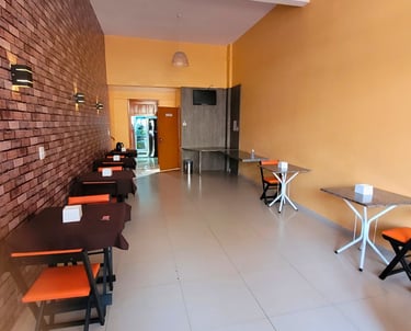 Ambiente do café da manhã do Hotel Presidente em Ibirubá RS