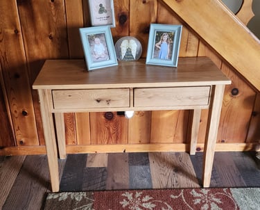 White oak entry/ hallway table