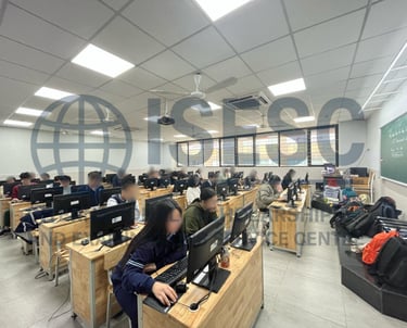 a classroom with a classroom of students and teachers