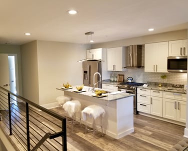 Virginia mist granite kitchen