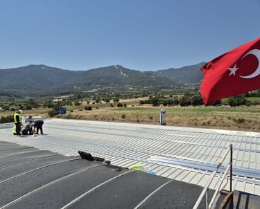 Denizli çatı tipi güneş enerjisi sistemi kurulumu