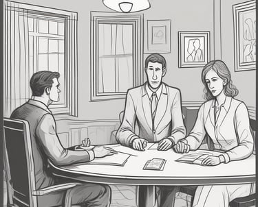 a group of people sitting on a couch in a living room