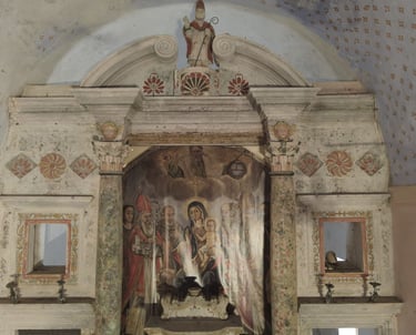 Snimka crkve i oltara na Mljetu